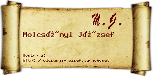 Molcsányi József névjegykártya